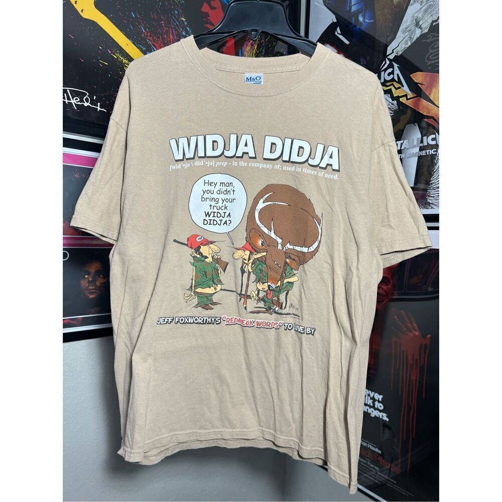 Vintage Y2K Widja Didja Funny Tee